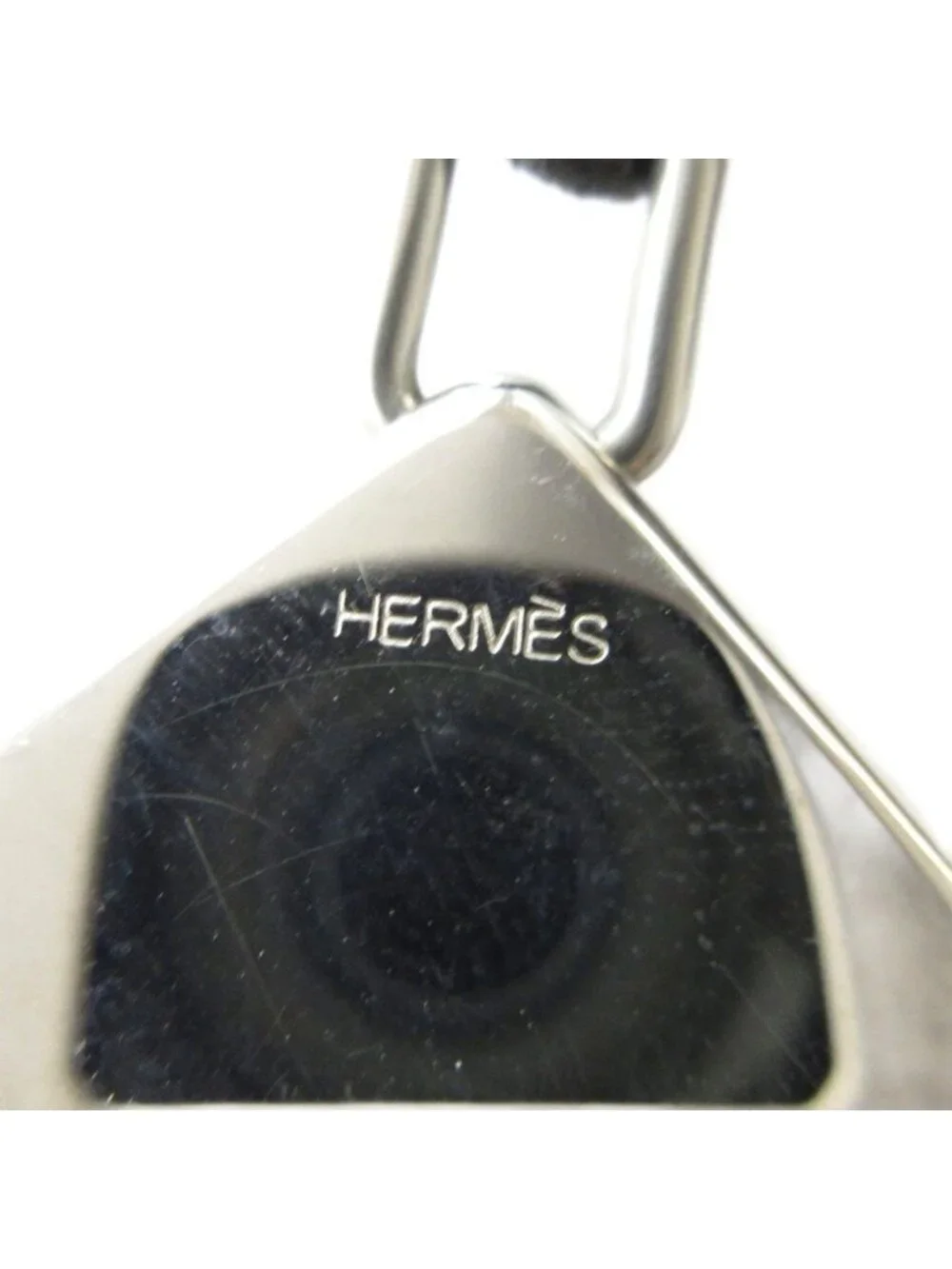 Hermes Necklace Pair Only One Side Plate Amour Silver